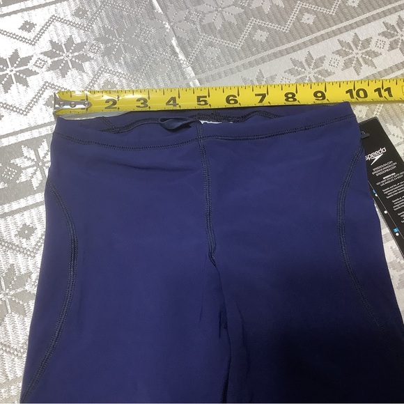 Speedo Swim Trunks Boys Size 26 Age 7-8, Racing Suit PowerPlus Jammer Navy - Picture 13 of 15